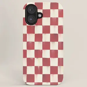 Society6 x Mackenzie Childs Cherry Check iPhone Case