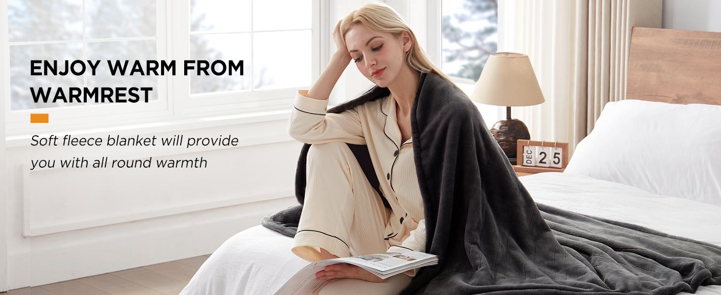 The Valentine's Day Gift Warmrest for Adult Dual Sided Cozy Fluffy Heavy Blankherpa Fleece Weighted Blanketet,Ultra Fuzzy Throw Blanket with Soft Plush Flannel Top,50*60 Black on Both Sides