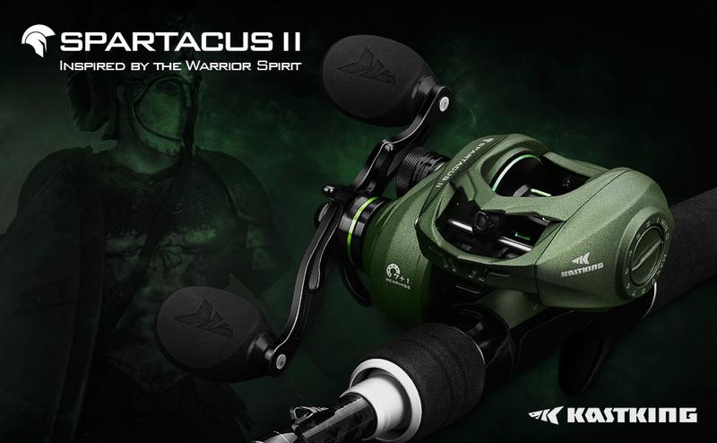 KastKing Spartacus II Baitcasting Fishing Reel，Reel Combo,6oz Ultralight Baitcaster Reel,spinning Super Smooth with 17.6 LB Carbon Fiber Drag, 7.2:1 Gear Ratio, 39mm Palm Perfect Lower Profile Design For Beginner Fishing Reel