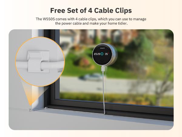 Girafit 5MP 3K Window Camera,2.4GHz & 5GHz Wi-Fi Indoor Security Camera with Thermometer and Hygrometer ChroMax Al Color Night Vision,Person & Motion Detection,24/7 Record