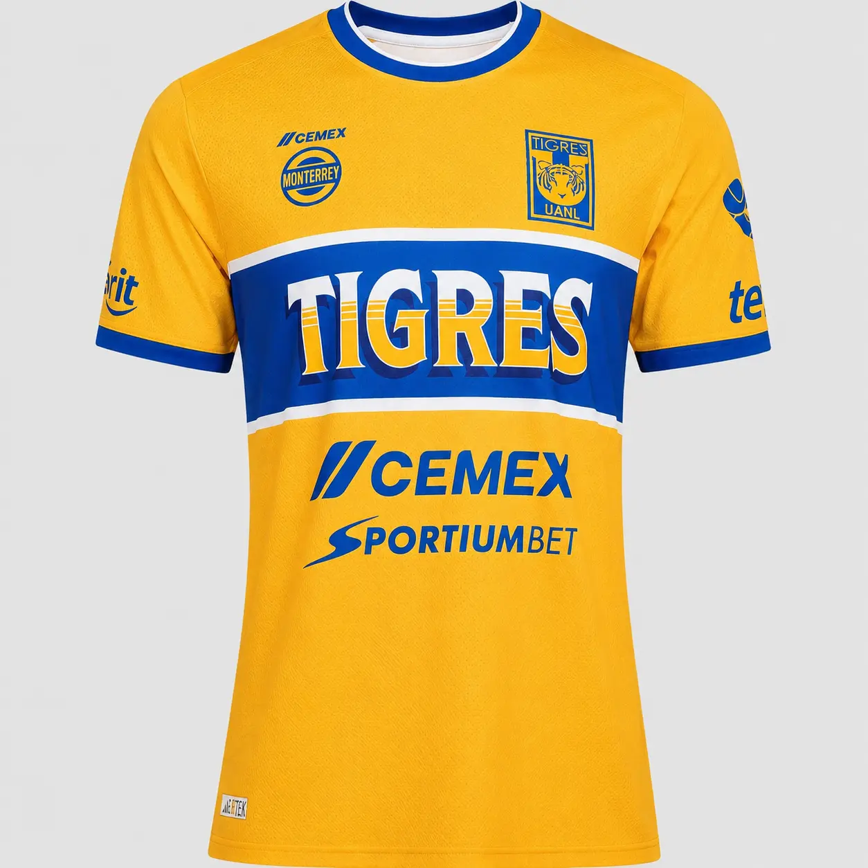 Tigres UANL 26-27 Home Jersey (full logo soccer jersey for both men and women)