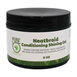 Pure O Hair Solution Product Neatbraid Conditioning Shining Gel 8 Oz (Pack of 1)