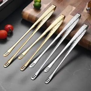 2PC Stainless steel barbecue tongs