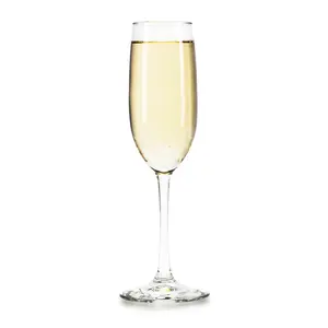 Libbey 7500 Vina Stemmed Flute Glasses Set, 8 Oz, Tall Elegant Champagne Flutes Set of 12, Clear Sparkling Glass Flutes for Special Occasions
