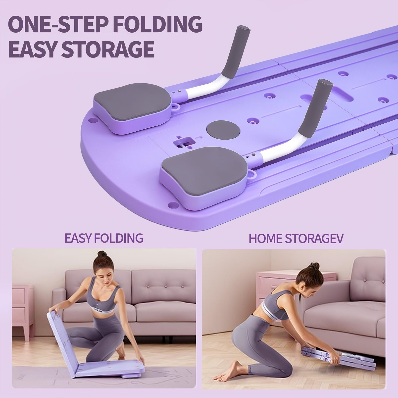 Yoga Board,8 in 1 Multi-Functional ABS Yoga Board Pilates Board - High Quality PVC for Abdominal And Core Strength Training, Folding And Portable Design, Home Fitness Equipment for Men And Women