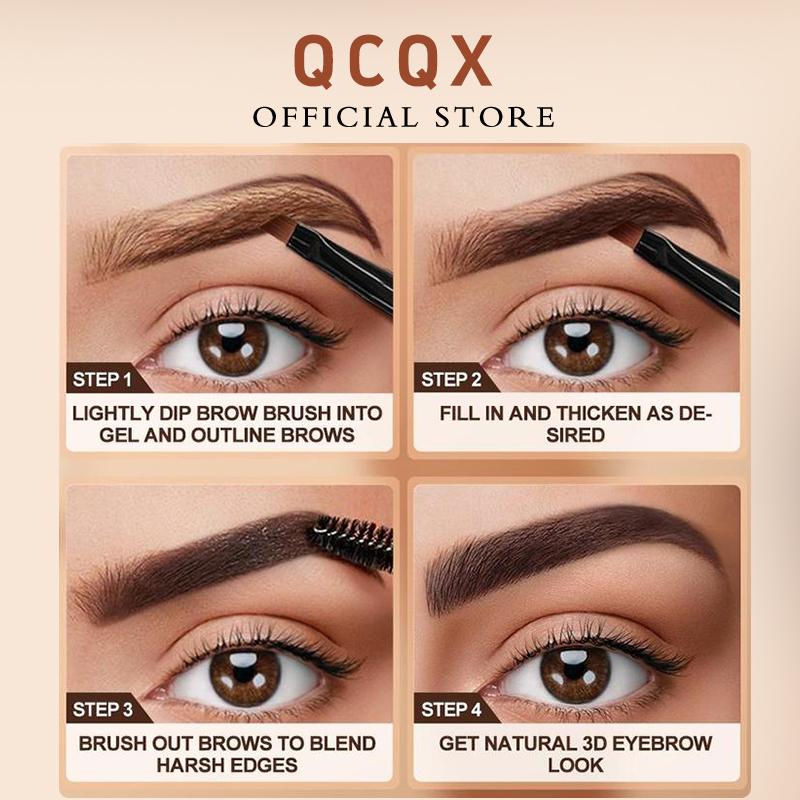 【QCQX】Eyebrow Tint Kit - Long-Lasting, Waterproof Brow Dye Gel Set | Smudge-Proof Brow Color 【QCQX】Eyebrow Tint Kit - Long-Lasting, Waterproof Brow Dye Gel Set | Smudge-Proof Brow Color