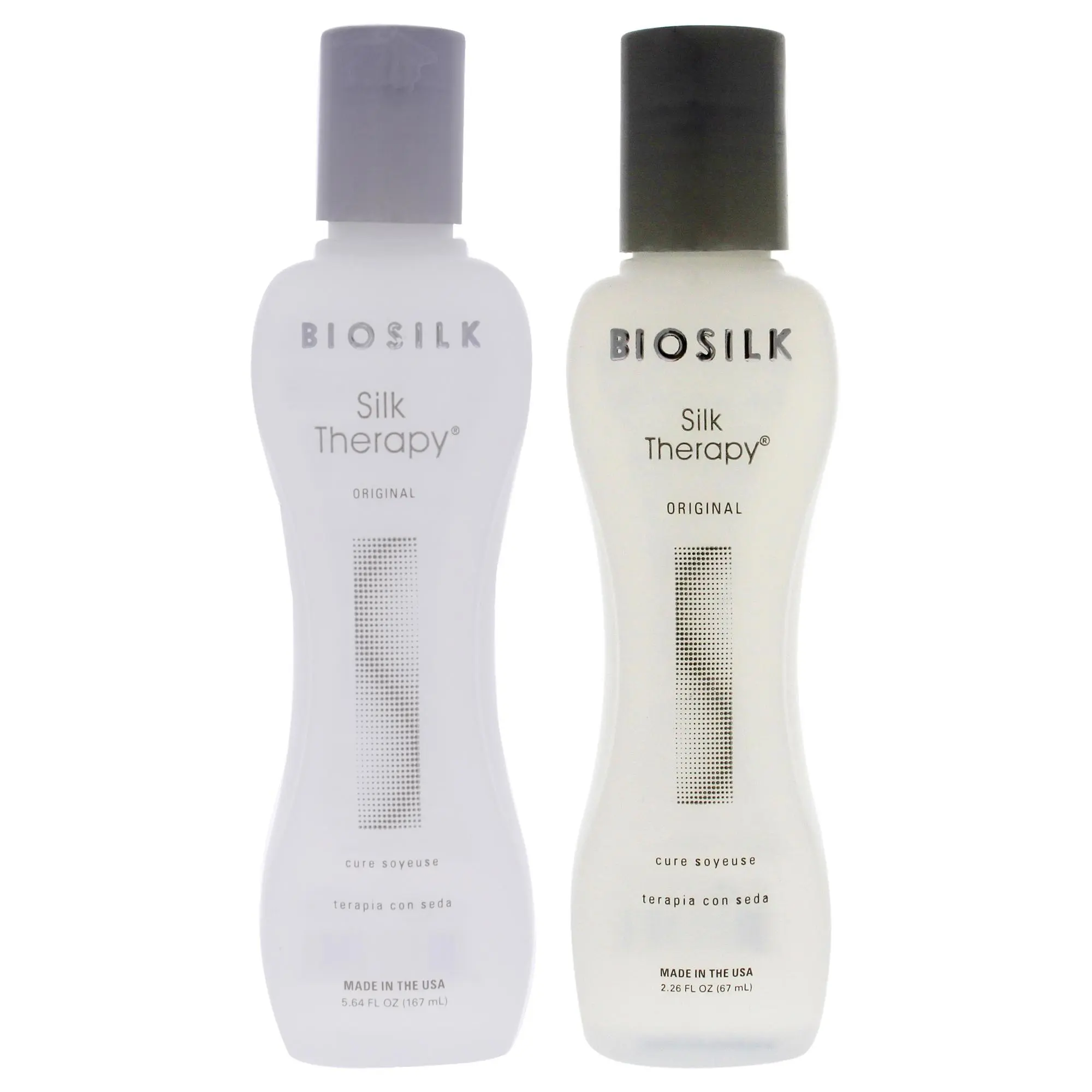 Unisex Biosilk Hair Care Kit Set - 2-Pc Bundle: 5.64oz Silk Therapy Serum, 2.26oz Original Treatment