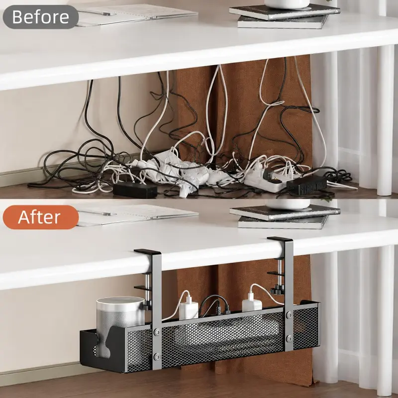Cable organization solution for desk
