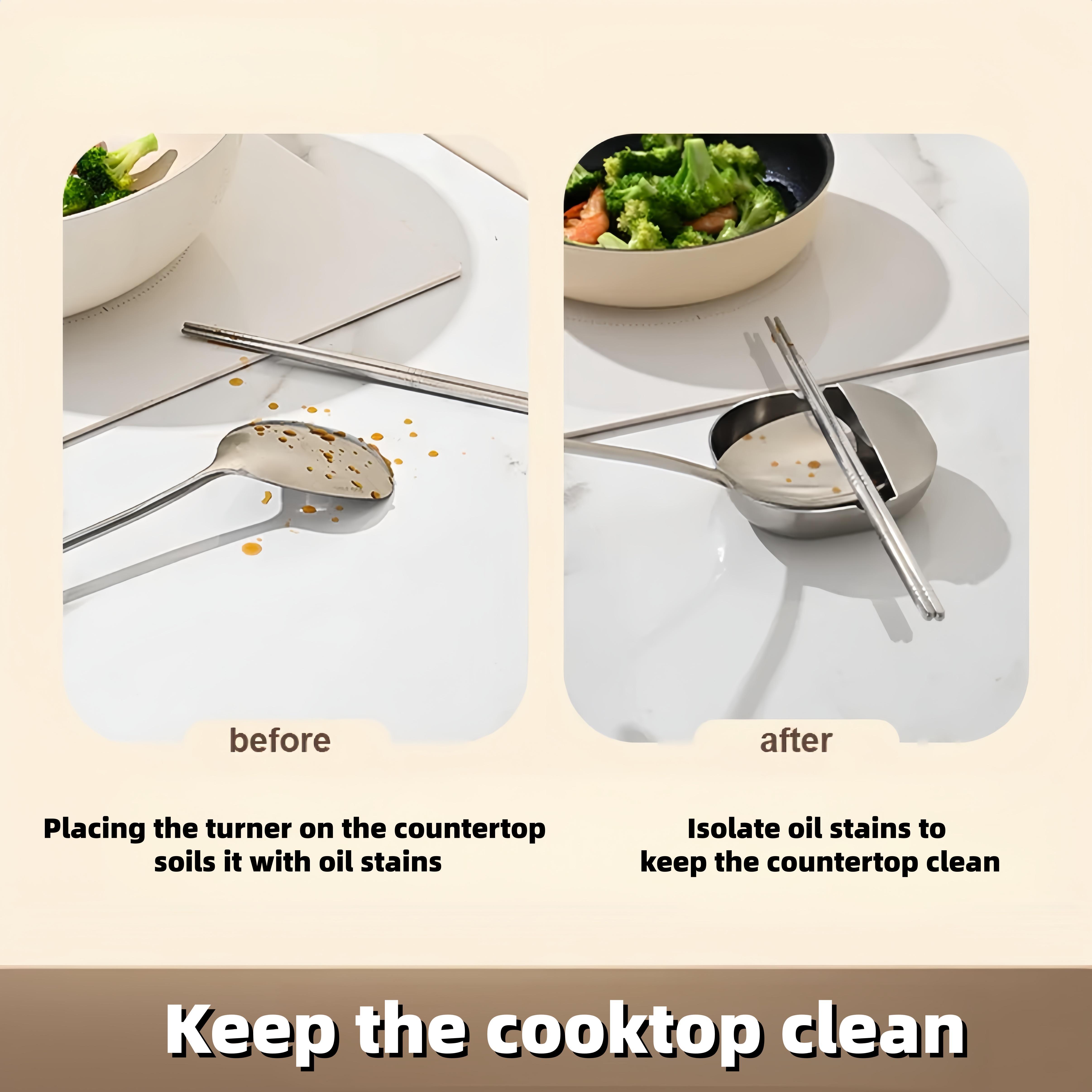 Pot Lid Holder, 1 Count Soup Spoon Rack, Cooking Spatula Rest Holder, Pot Lid Rest Stand, Tableware Storage Rack, Kitchen Supplies Kitchenware Home