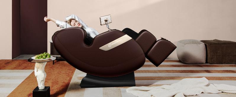 Real Relax 2024 massage chair of Dual-core S Track,heating function support Bluetooth APP control full body zero gravity comfort massage recliner
