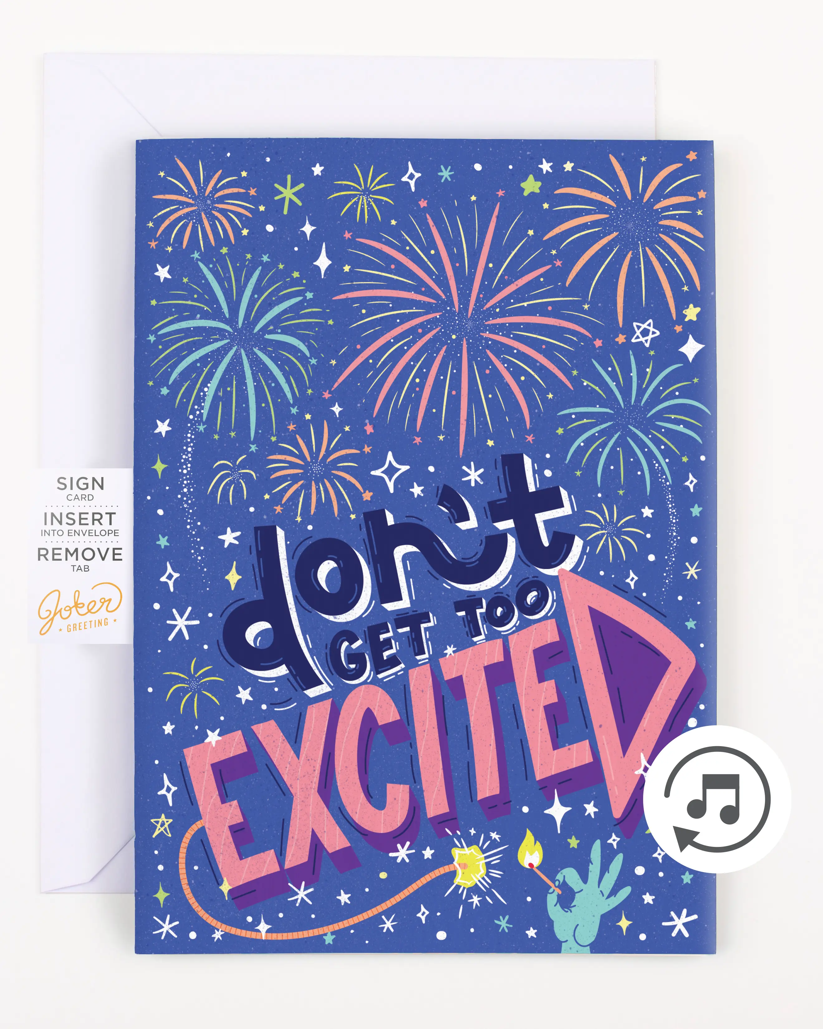 Endless NSFW Moaning Congrats Card with Glitter