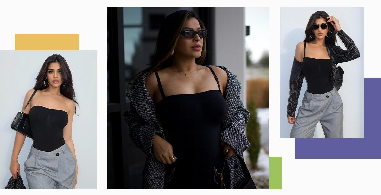 SHAPERX Strapless Bodysuit Tummy Control Shapewear Seamless Women Thong/ Shorts Style Ultra Stretch Fabric Breathable Mesh Design Comfortable Fit