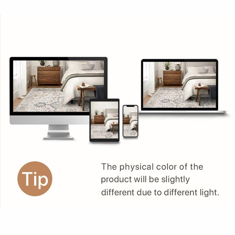 GENIMO Christmas Non Slip Area Rug for Living Room, Entryway, Bedroom, Kitchen and Corridor - Lightweight Mat, Machine Washable Low Pile Rugs