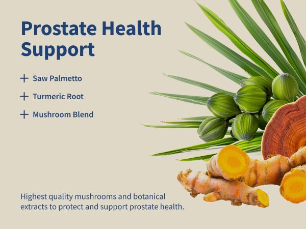 Snap Supplements - Natural Prostate Supplement for Men - Saw Palmetto Extract & Turmeric - Urinary Tract Health - 3rd party tested