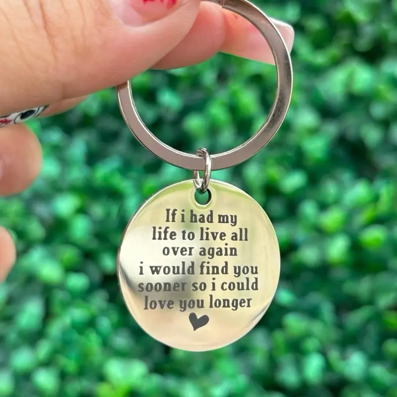 Love you longer keychain - Perfect keychain gift for boyfriend and girlfriend perfect gift beaded keychains motel keychain decorative key fun keychains funny keychain Drive Safe