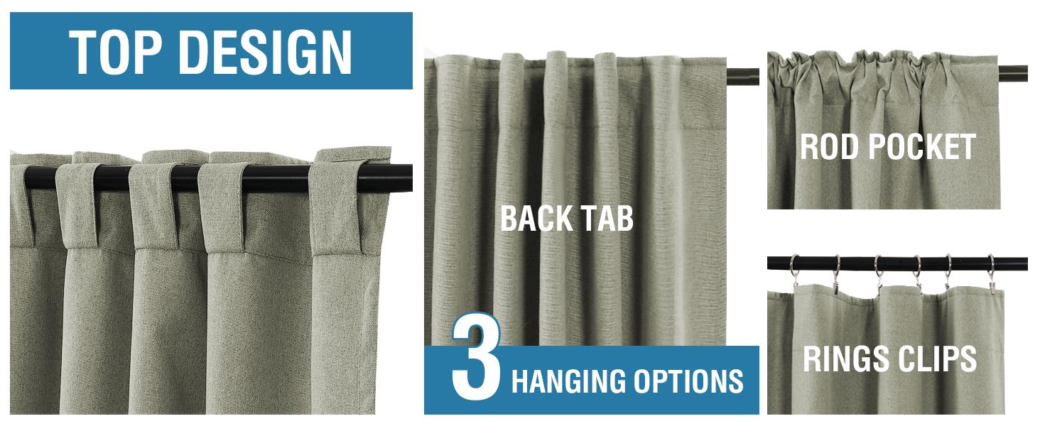 H.VERSAILTEX 100% Blackout Faux Linen Curtains for Bedroom Full Light Blocking Drapes with Double Face Linen Back Tab Loop Pocket Textured Burlap Curtains for Living Room 2 Panels H.VERSAILTEX 100% Blackout Faux Linen Curtains for Bedroom Full Light Blocking Drapes with Double Face Linen Back Tab Loop Pocket Textured Burlap Curtains for Living Room 2 Panels