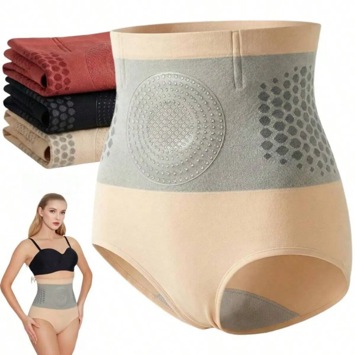 3piece- 4‑In‑1 Thermogenic Fat‑Burning Sculpting Shorts For Women, High‑Waisted Micro‑Particle Yoga Pants With Moringa & Berberine,