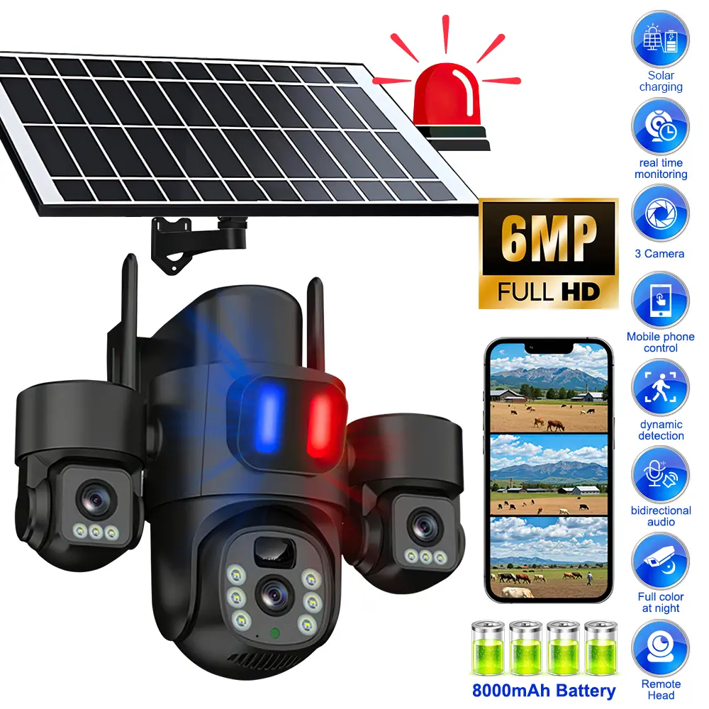 【DealsForYouDays】KEPEAK Outdoor Wireless Security Camera, 4K 9MP 360°PTZ, WiFi Solar Battery Powered, for Home Use, DealsForYouDays Promotion