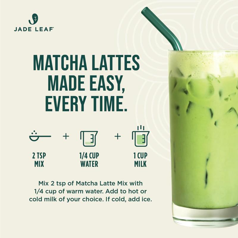 Jade Leaf Matcha Organic Matcha Latte Mix - Lightly Sweet Japanese Matcha Green Tea Powder with Organic Can Sugar for Café Style Blend, 5.3 Ounce / 150g (Pack of 1)
