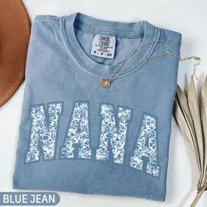 Comfort Colors Nana Shirt, Toile Floral Nana Shirt, Nana Tee, Cute Nana Shirt, Gift for Nana, Grandma Gift, Grandmother Shirt, Grandma Mimi, mother's day shirt