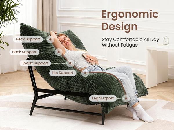 【versatile】Oversized Bean bag chair lazy sofa with base, 4 in 1 Convertible Bean Bag Couch with Base, Comfy Boneless Couch, soft and Comfortable Recliner Sofa Bed with Removable Upholstery for Living Room, or Bedroom