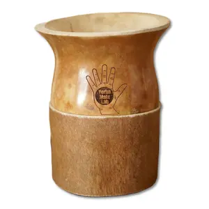 CRIOLLO Calabash Mate Gourd + Leather Base