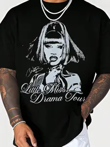 [Sale Up To 30%] + [Free Ship] CD B Viral Rap Queen Inspired Graphic Tee, Street Culture Outfit, Unisex Fan Gift, Little Miss Drama Tour Shirt 2026, Gift For Music Fan Men And Women