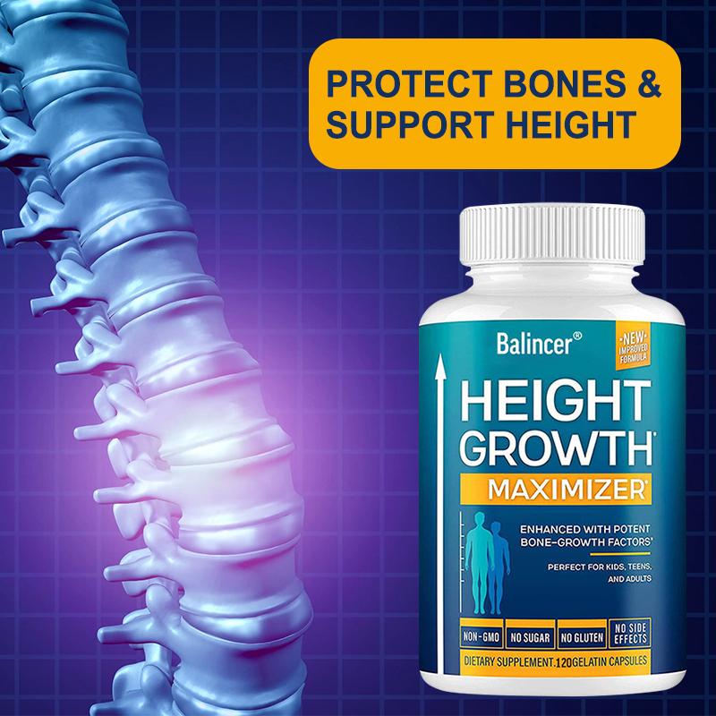 Balincer Height Growth Health Supplement, Supports Calcium Absorption, Supports Bone and Muscle Health