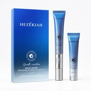 Gold Caviar Nourish Eye Cream Set,With Electric Massage,Luxury Anti-Aging Treatment to Reduce Dark Circles, Firm Skin & Smooth Wrinkles