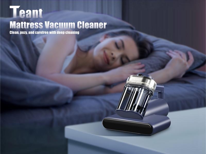 High-Power Mattress Vacuum Cleaner with UV-C Sterilization & 149°F Heat Treatment, Dual-Cup Dust Mite Remover with HEPA Filter, 16Kpa Strong Suction for Beds, Couches, Carpets – Includes Aroma Tablet & LED Display Deep Cleaning Machine Home Cleaning Tool