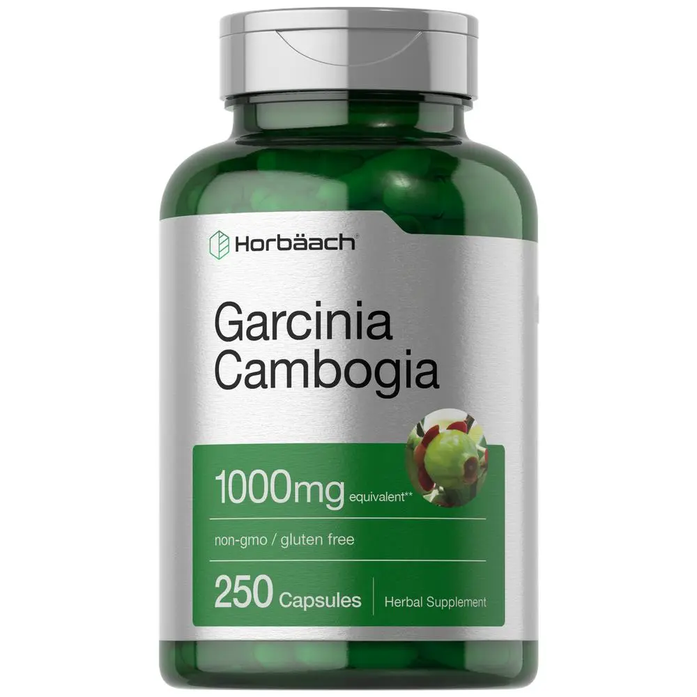 Horbaach Garcinia Cambogia Extract Pills | 1000mg | 250 Capsules | Herbal Extract Supplement | Non-GMO, Gluten Free