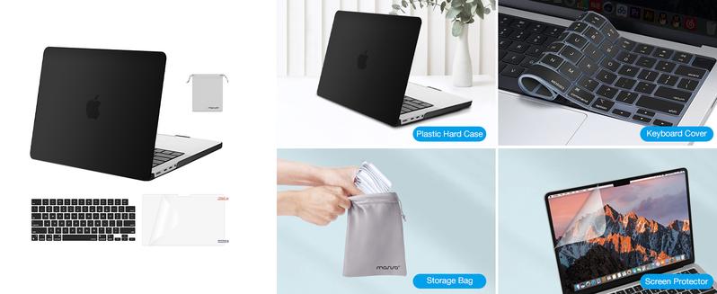 MOSISO Compatible with MacBook Pro 14 inch Case 2026 2025 2024 2023 2022 2021 M5 M4 M3 M2 M1 A3434 A3112 A3185 A3401 A2918 A2992 A2779 A2442,Hard Case&Keyboard Cover&Screen Film&Pouch