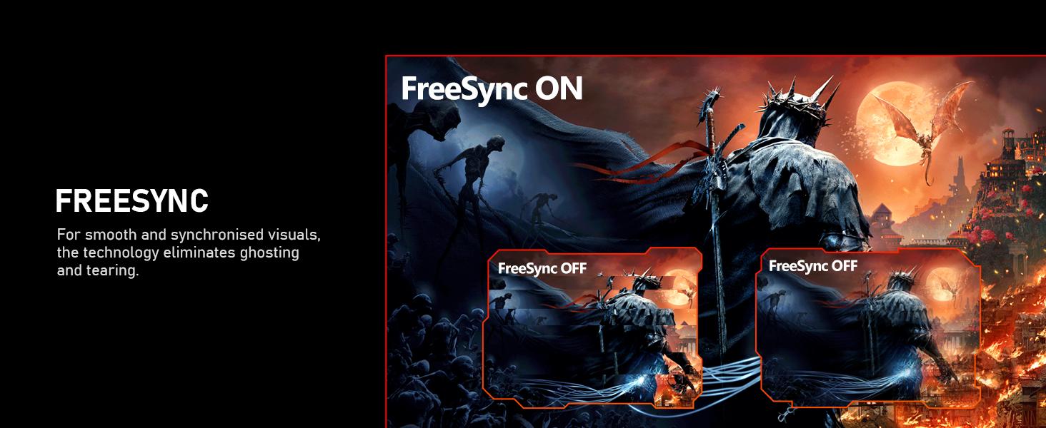 24.5 Inch 200Hz FHD Gaming Monitor | 1080p, 1ms, FreeSync, 99% sRGB, Ultra Slim Frameless Design, HDMI & DP Ports, 75x75 VESA Wall Mountable - Black