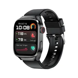 Smart Watch for Men Women, 2.04" AMOLED Color Screen, 24/7 Heart Rate, Blood Oxygen, Blood Pressure, Sleep and Stress Health Monitor, Blood and Body Composition Insights, 150 Sports Modes (Black)
