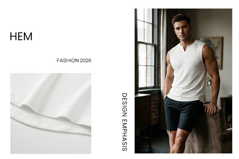 JMIERR Men's Ribbed Tank Tops Knit Sleeveless Summer Sports Clothing Workout Sports Muscle Shirt