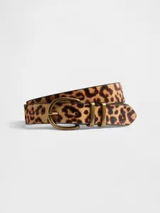Gap Women's Leopard Calf Hair Belt