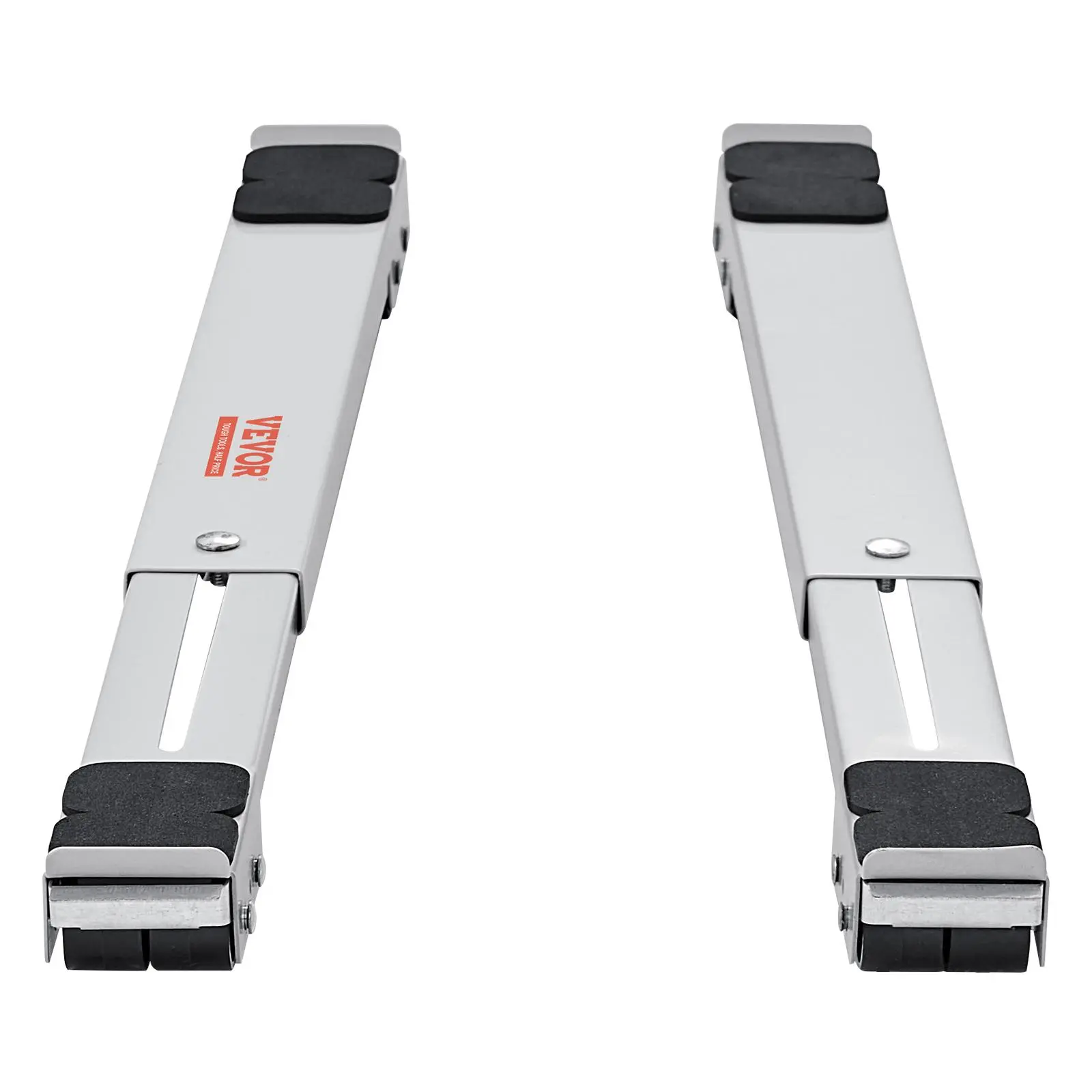 【Summerfinds】VEVOR Durable Carbon Steel Heavy-Duty Furniture Appliance Rollers, 660 lbs Total Load, Adjustable Extendable Base (17.5–27.6 in for Tight Spaces), Simple Setup-Saving Dolly for Washing Machines, Refrigerators, White