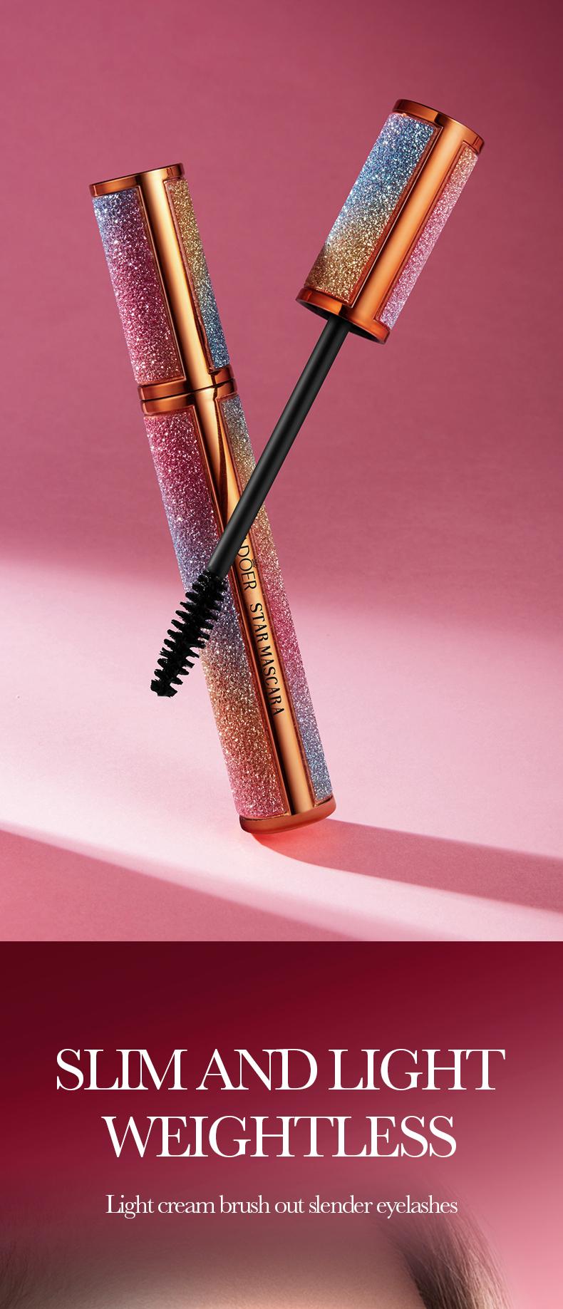 Star Mascara,Long Lasting Curling Eyelashes,Waterproof,Fast Drying