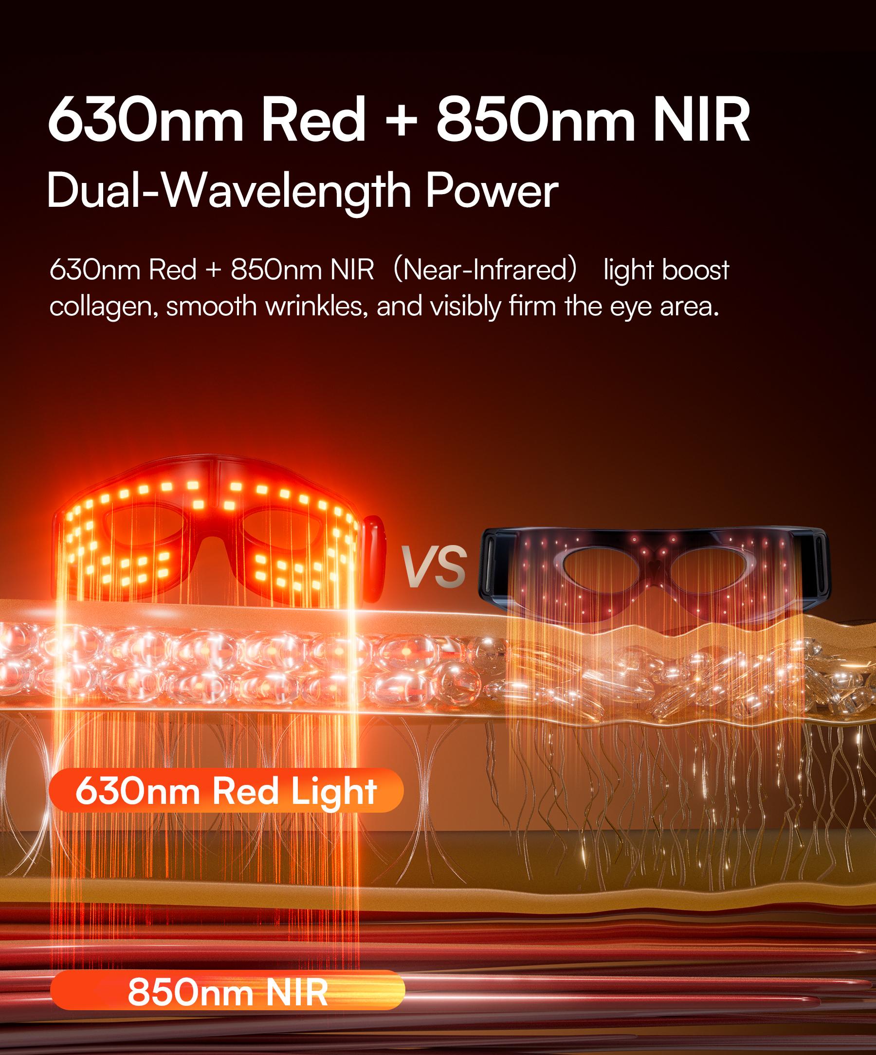 【LIVE EXCLUSIVE】INIA GLOW Red Light Therapy Eye Mask with 96 High-Density LEDs & Cryotherapy Cooling, LED Eye Mask Skincare for Wrinkles, Dark Circles & Puffiness, FDA-Cleared, Portable and Rechargeable, 2-Year Warranty
