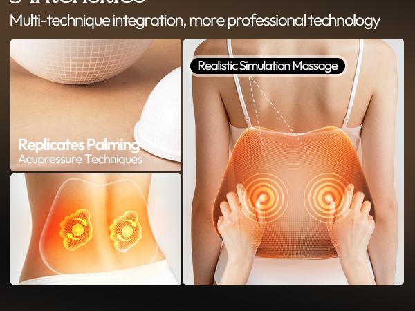 Dowinx Ergonomic Video Gaming Chair with 3D Kneading Massage Headrest, High Back PU Leather Office Chair for Heavy Duty, Reclining Computer Chair with Lumbar Cushion