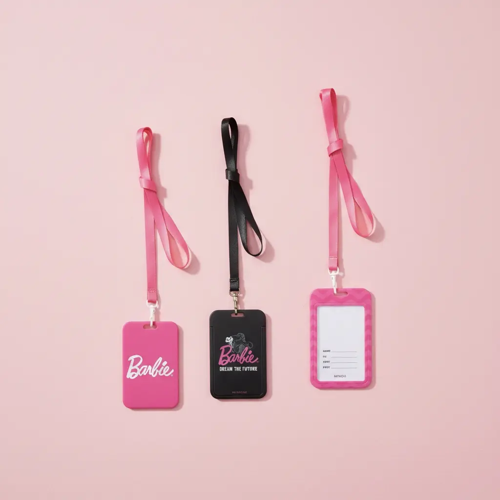 Barbie Chic Card Holder Keychain – Sleek Compact Design for IDs/Cards,Easy-Grab Daily Accessory, Stylish Card Holder Great Gift for Barbie Fans & Girl