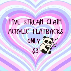 Stream Claim Acrylic flatbacks