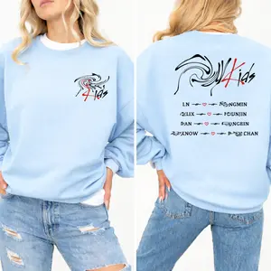 K-Pop Fan Member Names Shirt – Oversized Concert Style Graphic Crewneck, World Tour New Album Tee, Gifts For Fan For Friend, Trendy Cotton T-Shirt