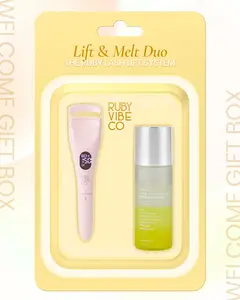 [RUBY VIBE CO] Lift & Melt Lash Care Duo Heated Eyelash Curler and Gentle Waterproof Makeup Remover Set