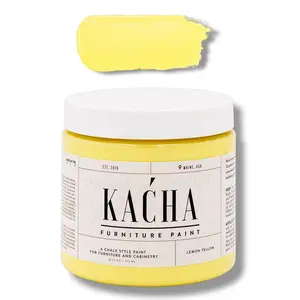 KACHA Furniture Paint - Lemon Yellow | Elegant Matte Finish (Available in 2 Sizes)