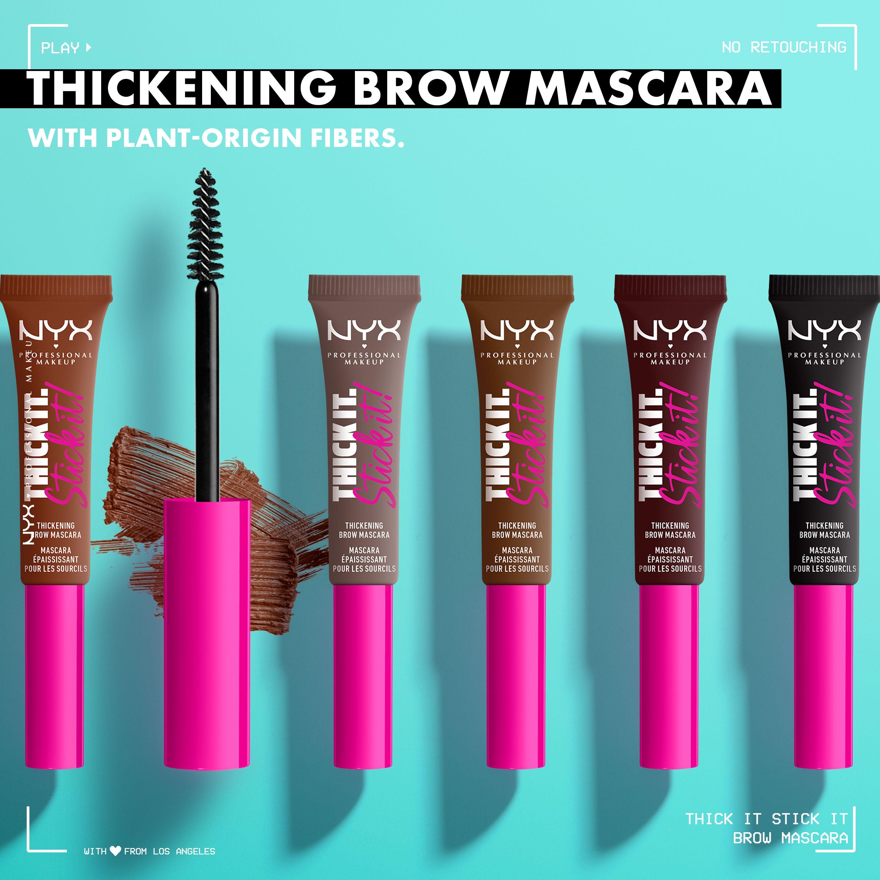 Thick It Stick It Thickening Brow Mascara, Eyebrow Gel, NYX Professional Makeup Thick It Stick It Thickening Brow Mascara, Eyebrow Gel, NYX Professional Makeup