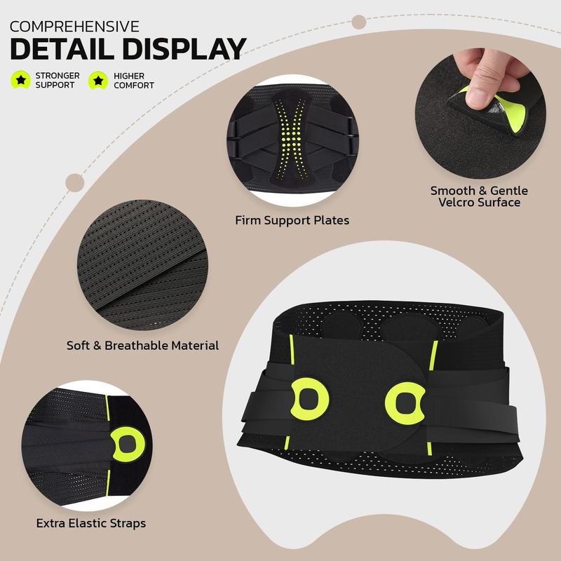 aoFIT Back Brace，Corset Waist TrainerBelt，Women's Sports，Sweat Belt for Men，Waist Support，Waist Trainer，Body shaping belt，springtok,FallFreshness