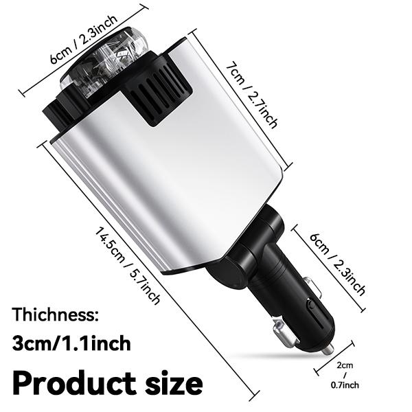 Smart Portable Car Air Freshener with Starlight Diffuser ,Intelligent Sensing & Atmosphere Lighting - Retractable Car Charger & Aromatherapy Diffuser ,Christmas Perfect Gift for Men Smart Portable Car Air Freshener with Starlight Diffuser ,Intelligent Sensing & Atmosphere Lighting - Retractable Car Charger & Aromatherapy Diffuser ,Christmas Perfect Gift for Men