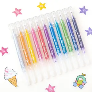 Glitter Gel Pen Metallic Vibrant Sparkle for Adults Colored Gel Pens Waterproof Paint Marker Sketch Art Marker TikTokShopBlackFriday Ideal for Coloring Books & Drawings