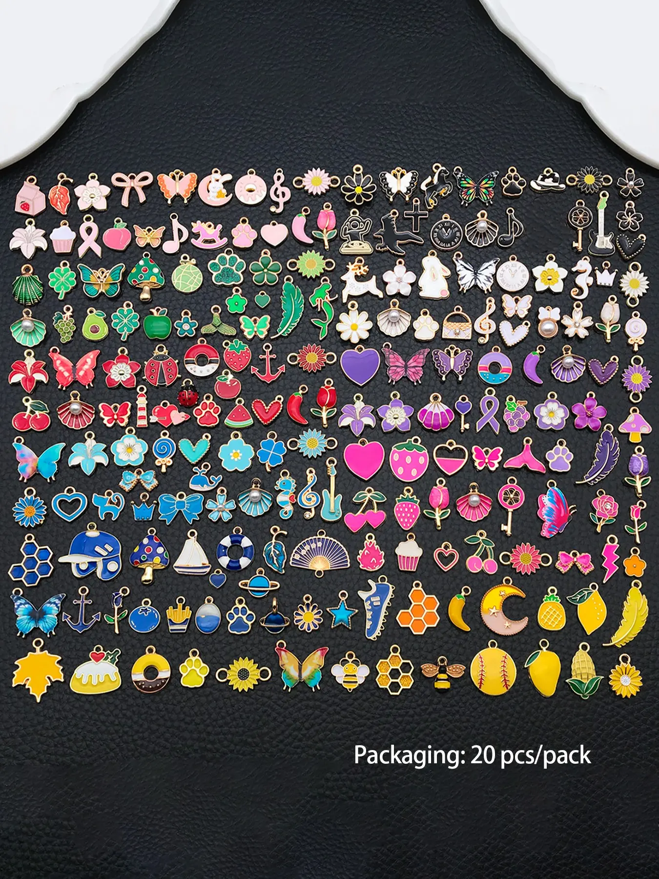 20Pcs Charms for Jewelry Making, Assorted Mixed Colorful Plated Bracelet Charms, Pendants Earring Charms for Bracelets Necklace Keychain DIY Crafting Wristlet Charms, DIY Jewelry Accessories, Diy Jewelry Decoration, Diy With Charms
